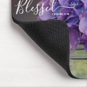 Tapis De Souris Purple Hydrangea Christian Mothers Day Verset (Coin)
