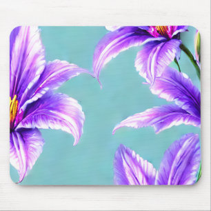 Tapis De Souris Purple Lilly du Motif de la Vallée