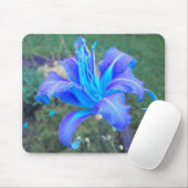 Tapis De Souris Purple N Turquoise Daylily Mousepad (Avec souris)