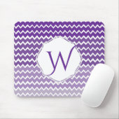 Tapis De Souris Purple Ombre Chevron Souris Personnalisé Pad (Avec souris)