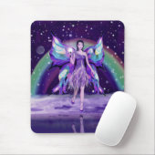 Tapis De Souris Purple Rain fée Mouse Pad (Avec souris)