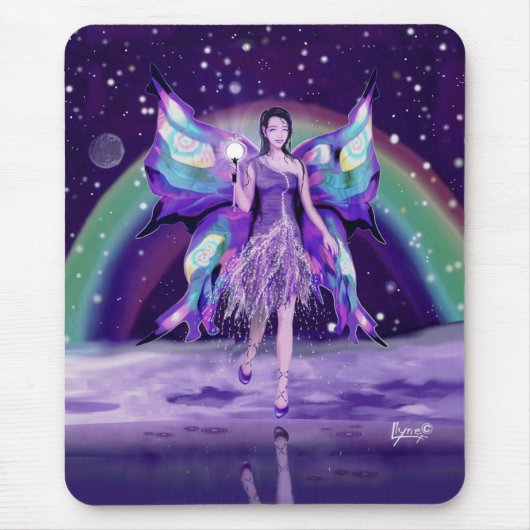 Tapis De Souris Purple Rain fée Mouse Pad (Devant)