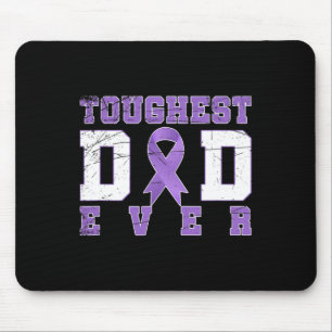 Tapis De Souris Purple Ruban Cancer Fighter Papa Don Pancreatic C