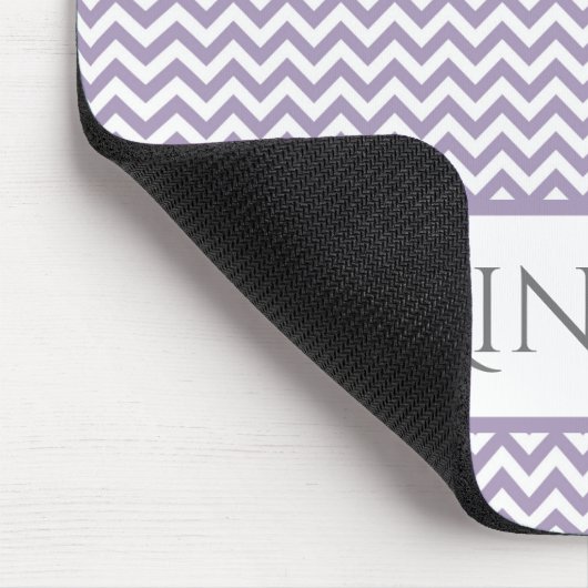 Tapis De Souris Purple Simple Chevron Personnalisé Pad Souris (Coin)