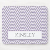 Tapis De Souris Purple Simple Chevron Personnalisé Pad Souris (Devant)