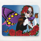 Tapis De Souris Purple Sugar Crâne Fée (Devant)