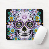 Tapis De Souris Purple Sugar Skull (Avec souris)