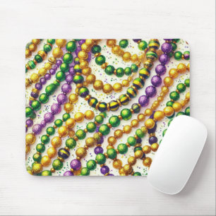 TAPIS DE SOURIS PURPLE VERT OR PARTIES SCINTILLANT REGARDER MARDI