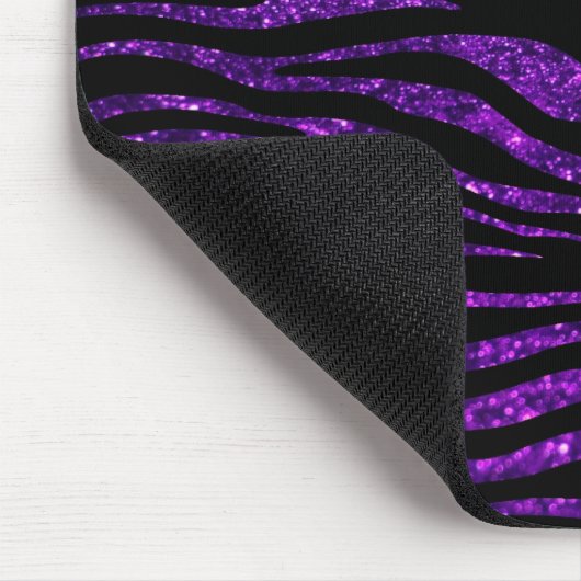 Tapis De Souris Purple Zebra, Parties scintillant Zebra, Zebra Pri (Coin)