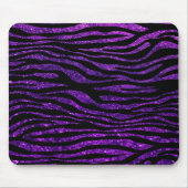 Tapis De Souris Purple Zebra, Parties scintillant Zebra, Zebra Pri (Devant)