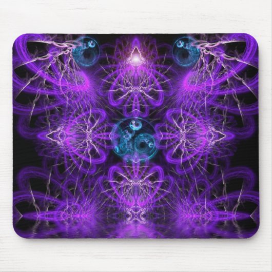 Tapis De Souris Purplelina Fractal Art Visionnaire Mousepad (Devant)