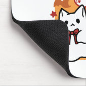 Tapis De Souris Purr-anormal Cat Cat mignonne Halloween Conception (Coin)