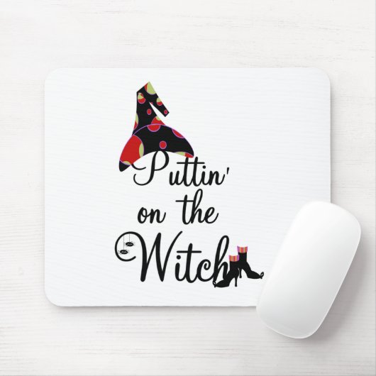 Tapis De Souris Puttin sur la sorcière (Avec souris)