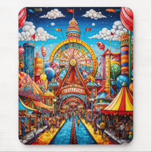 Tapis De Souris Puzzle Carnival