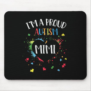 Tapis De Souris Puzzle Coeur Je suis un fier Autisme Mimi Autisme 