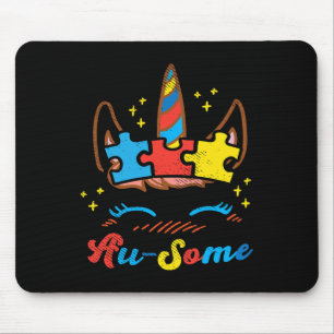 Tapis De Souris Puzzle de visage de licorne Ausome Sensibilisation