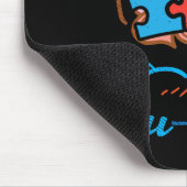 Tapis De Souris Puzzle de visage de licorne Sensibilisation à l'au (Coin)