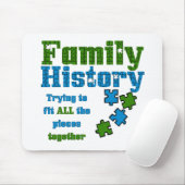 Tapis De Souris Puzzle d'histoire familiale (Avec souris)