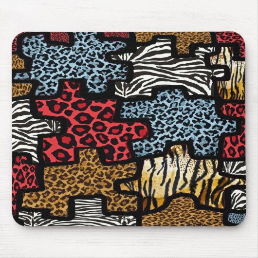 Tapis De Souris Puzzle Rockabilly Impression Animale RAB (Devant)