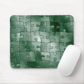 Tapis De Souris Puzzle vert (Avec souris)
