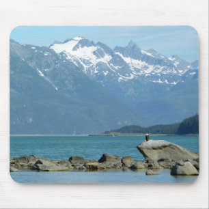 Tapis De Souris Pygargue à tête blanche à Skagway Alaska