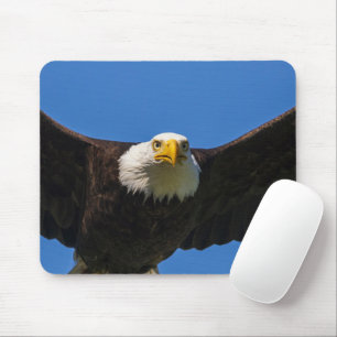 Tapis De Souris Pygargue à tête blanche en vol rapproché