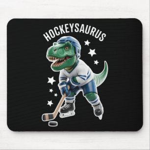 Tapis De Souris Pyjama de hockey pour garçons dinosaure Hockeysaur