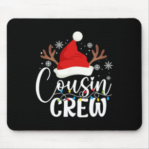 Tapis De Souris Pyjama de Noël de l'équipage du Cousin corresponda