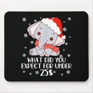 Tapis De Souris Pyjamas drôles d'éléphant blanc pour adultes de mo