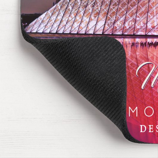 Tapis De Souris Pyramide du Louvre, do-it-yourself Nom Et Monogram (Coin)