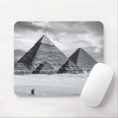 Tapis De Souris Pyramides noires et blanches (Avec souris)