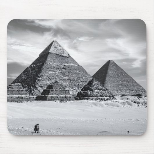 Tapis De Souris Pyramides noires et blanches (Devant)
