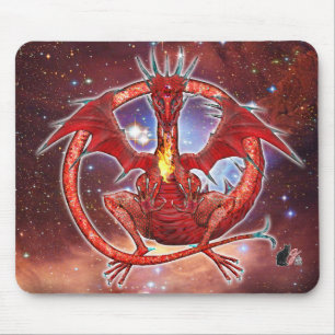 Tapis De Souris Pyrope Dragon Cosmique