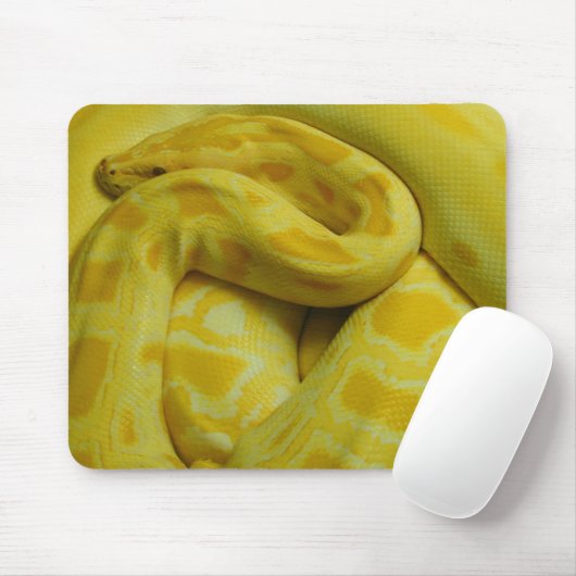 Tapis De Souris Python birman jaune (Avec souris)