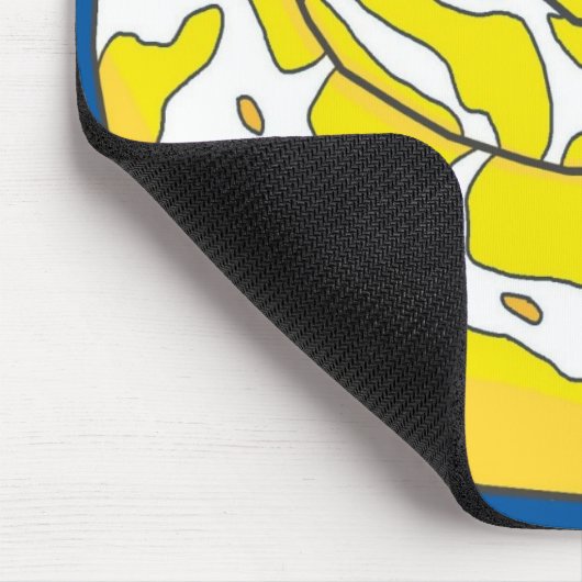 Tapis De Souris Python Mousepad 2 (bleu) de boule albinos (Coin)