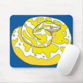 Tapis De Souris Python Mousepad 2 (bleu) de boule albinos (Avec souris)
