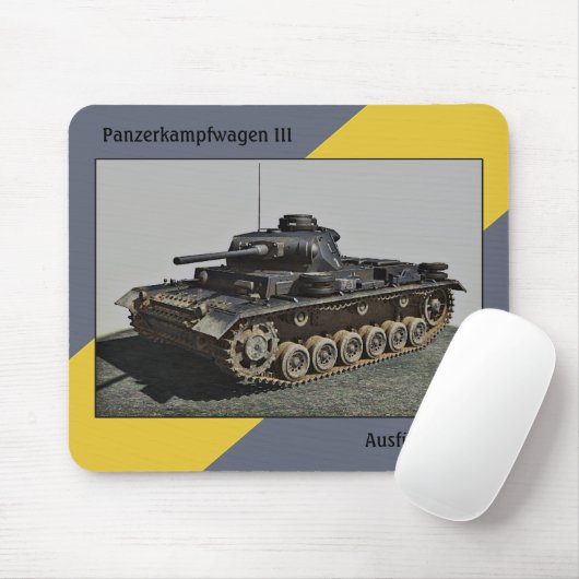 Tapis De Souris Pzkpfw III Ausf J-MousePad (Avec souris)