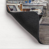 Tapis De Souris Quai avec bateaux et yachts à Marken Pays-Bas (Coin)