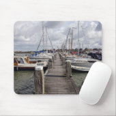 Tapis De Souris Quai avec bateaux et yachts à Marken Pays-Bas (Avec souris)