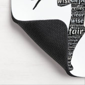 Tapis De Souris Qualités d'un nuage de mots d'éléphant (Coin)