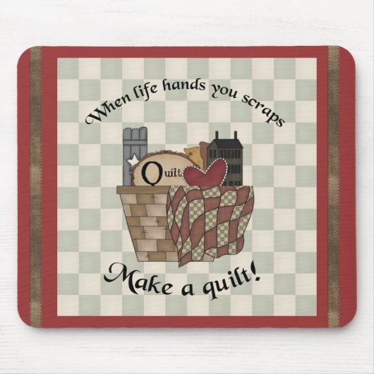 Tapis De Souris Quand La Vie Vous Met À L'Écran (Devant)