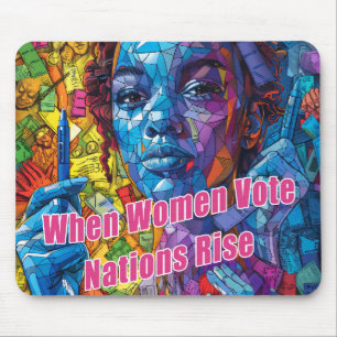 Tapis De Souris Quand les femmes votent pour les Nations