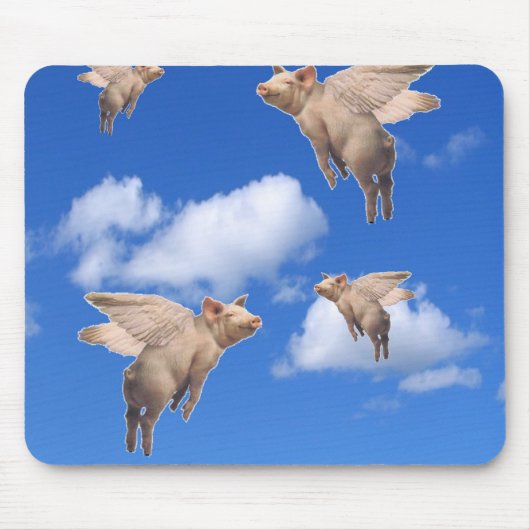Tapis De Souris Quand les porcs volent (Devant)