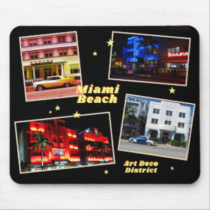 Tapis De Souris Quartier Art déco Miami Beach