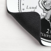 Tapis De Souris Quartier d'État de l'Illinois Reverse Side Faux (Coin)