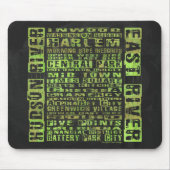 Tapis De Souris Quartiers de New York Vert (Devant)