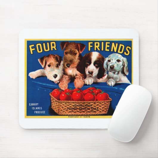 Tapis De Souris Quatre amis (Avec souris)