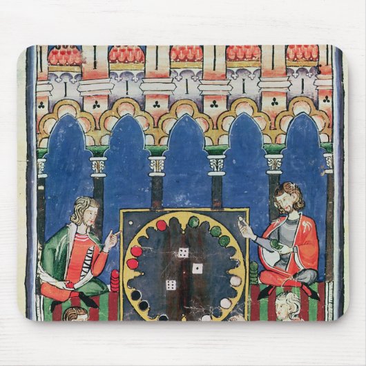 Tapis De Souris Quatre joueurs arabes de backgammon (Devant)