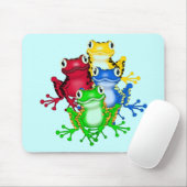 Tapis De Souris Quatre T-shirts et cadeaux de grenouilles (Avec souris)