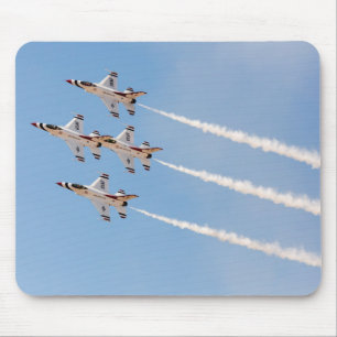 Tapis De Souris Quatre Thunderbirds F-16 volent dans la formation